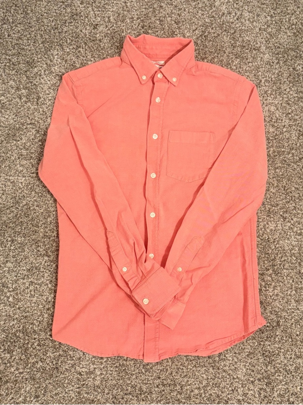 Men's Old Navy Button-Down Shirt in Coral Pink - Size Small (S)